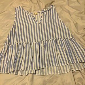 Hem and thread tank top